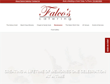 Tablet Screenshot of falcoscatering.com